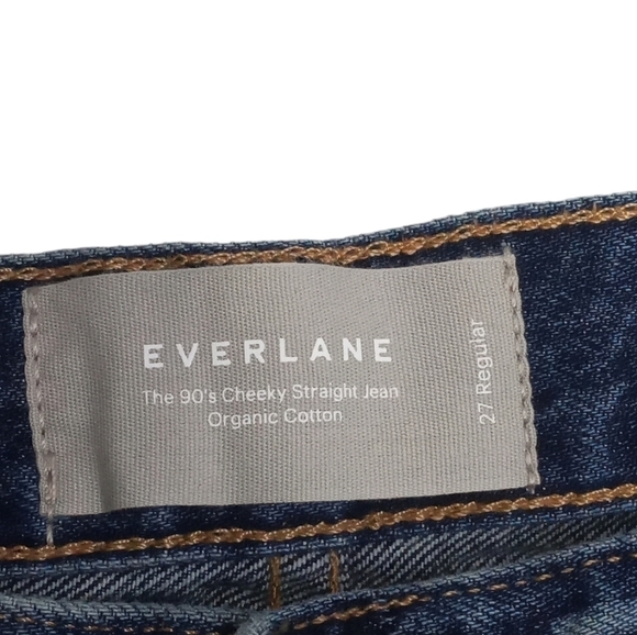 Everlane Women's  90's Cheeky Straight Leg Button Fly Jean Size 27 - Picture 4 of 10